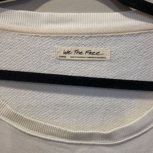 Free People Camden Sweatshirt Off White Large - Picture 4 of 8